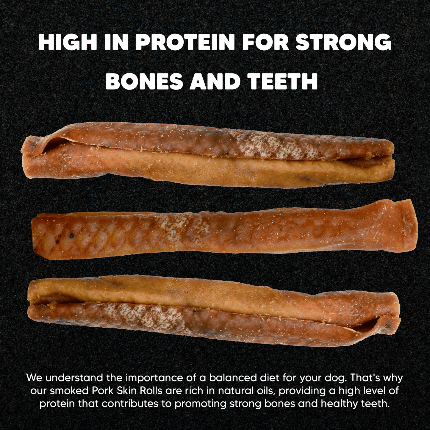 Pork Skin Rolls 12" - Premium Feeders - Premium Feeders - Dog Treats