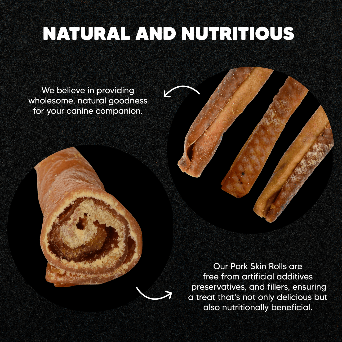 Pork Skin Rolls 12" - Premium Feeders - Premium Feeders - Dog Treats