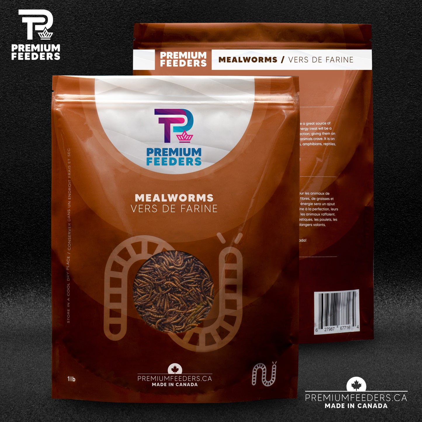 Dried Mealworms – 1lb - Premium Feeders - Premium Feeders - Mealworms