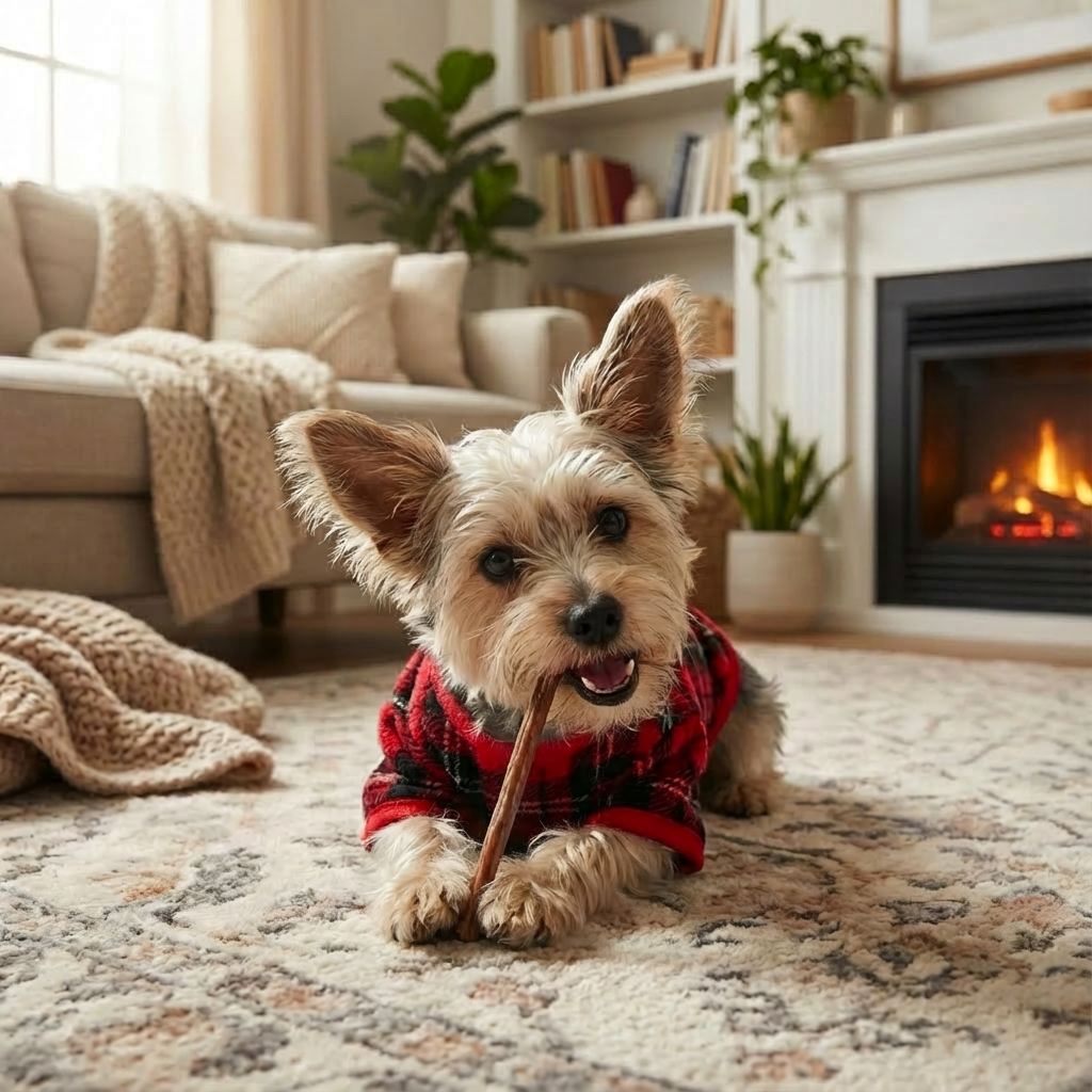 High-protein duck dog treats with chewy texture