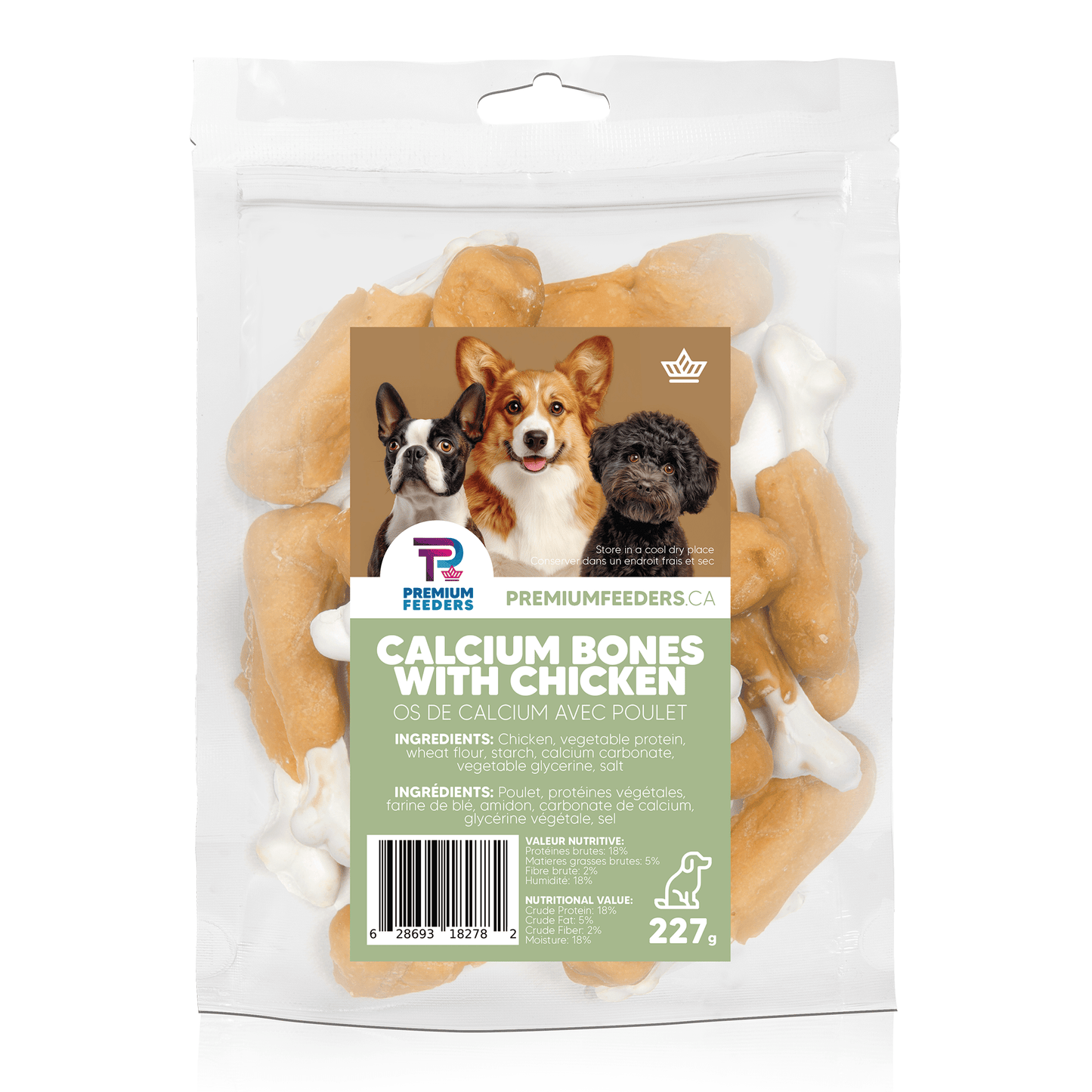 Calcium Bones with Chicken - Premium Feeders - Premium Feeders - Dog Treats