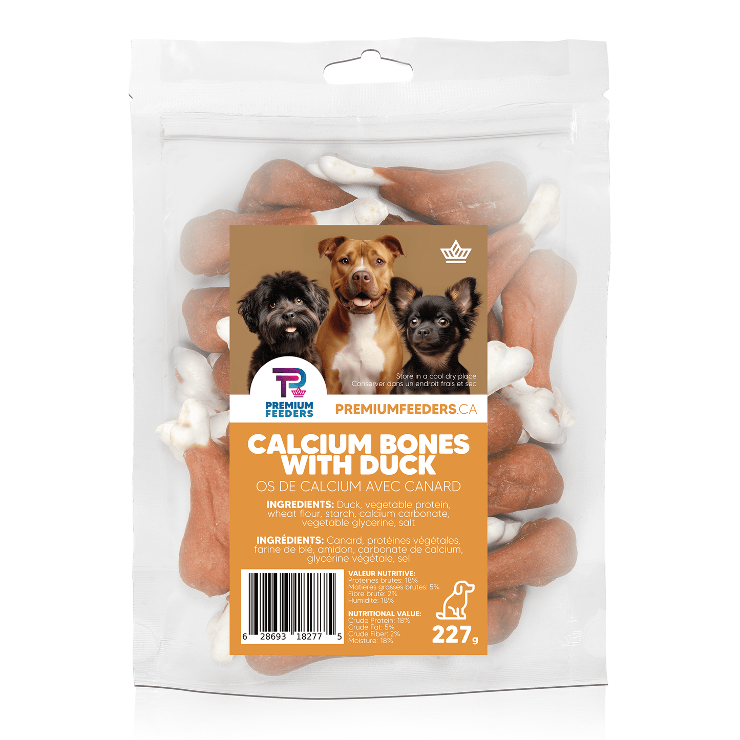 Calcium Bones with Duck - Premium Feeders - Premium Feeders - Dog Treats