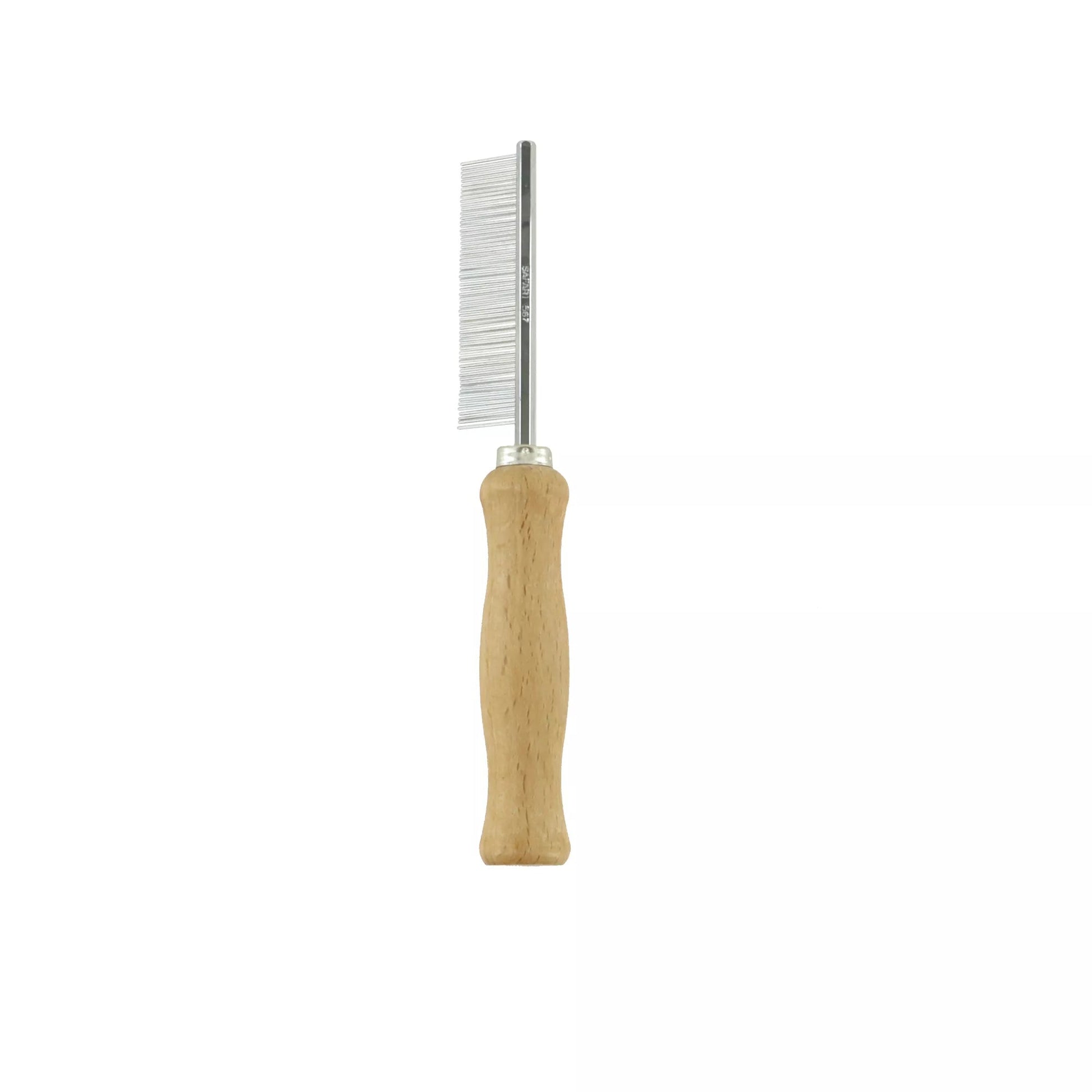 Dog Flea Combs with Wooden Handle - Premium Feeders - Safari - Dog Grooming