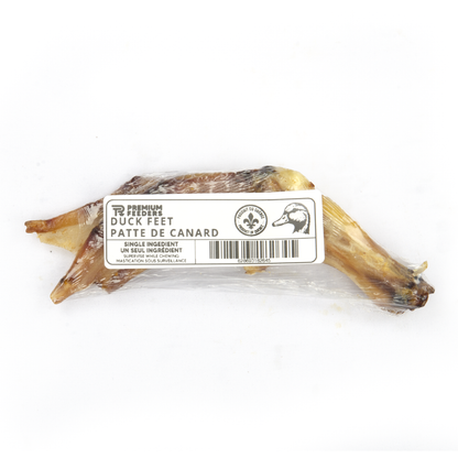 Dried duck feet for dogs - natural single-ingredient treat with lucosamine - Premium Feeders