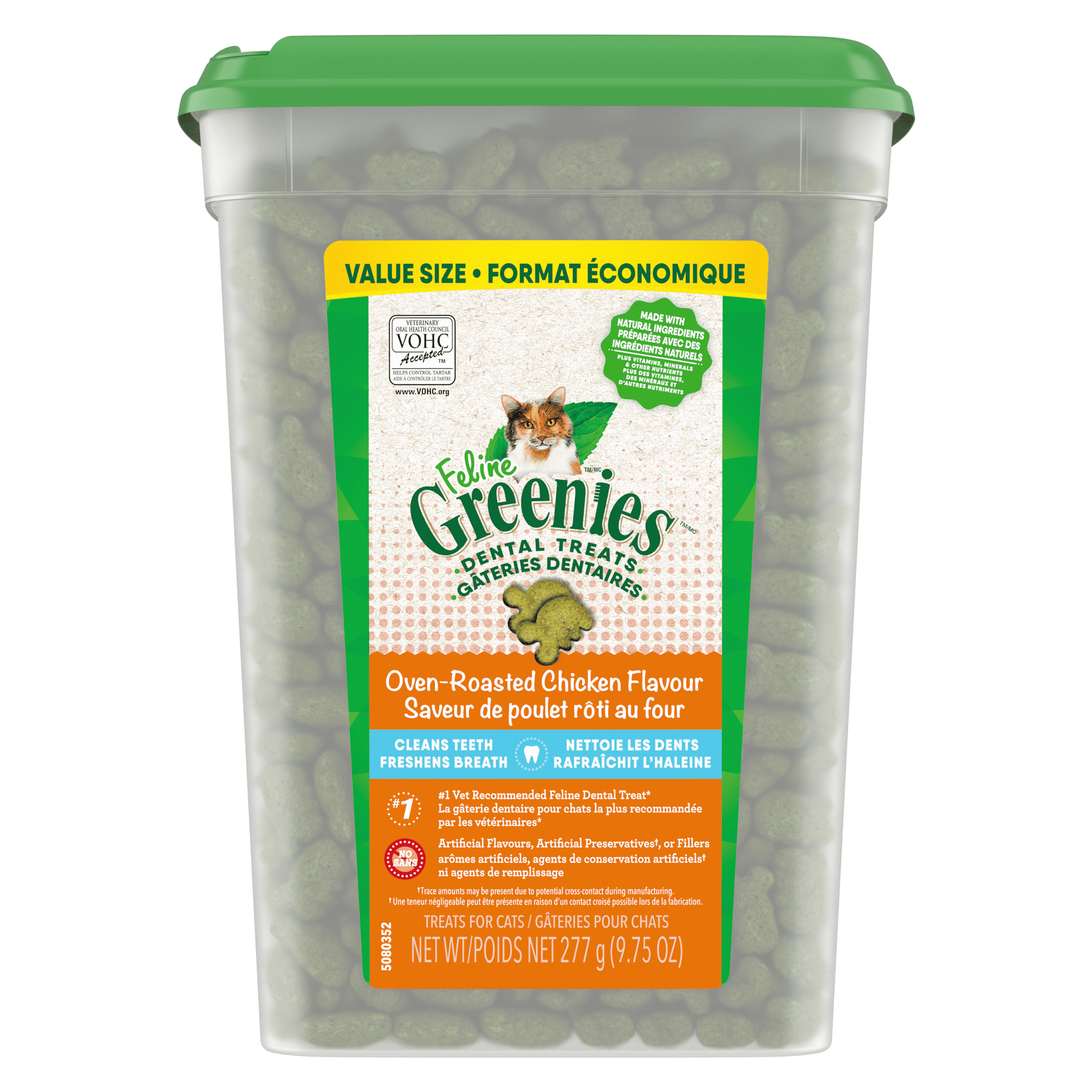 GREENIES Roasted Chicken Flavored Dental Treats 277g Cat –
