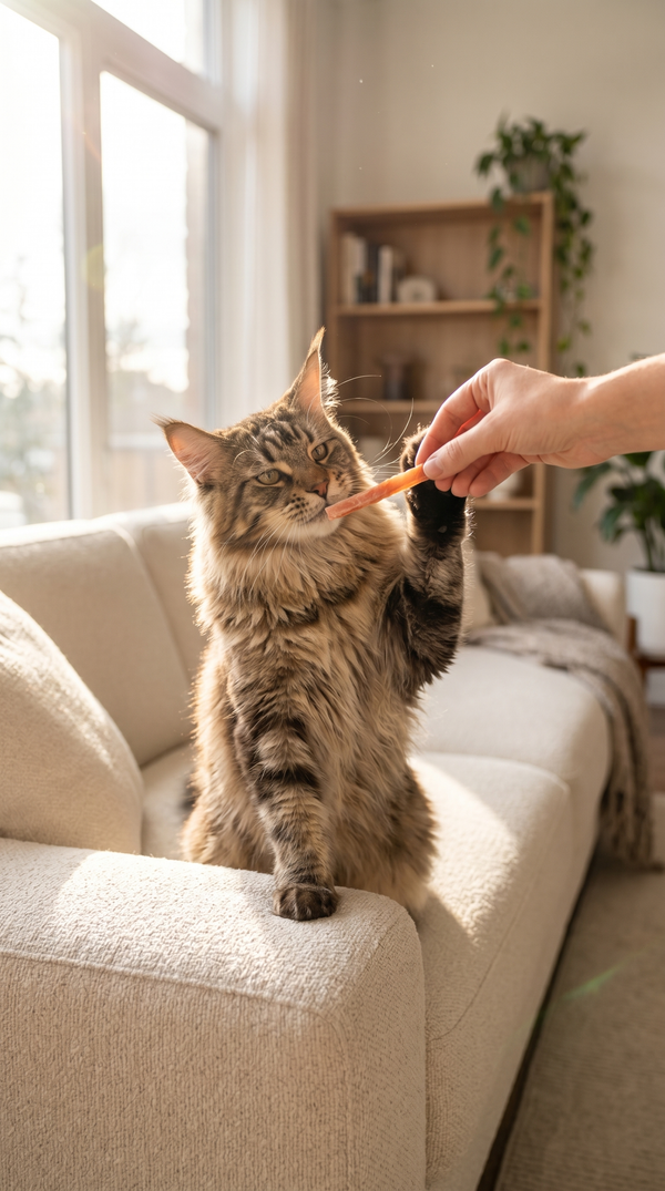 Chicken Strips for cats, great for indoor cats