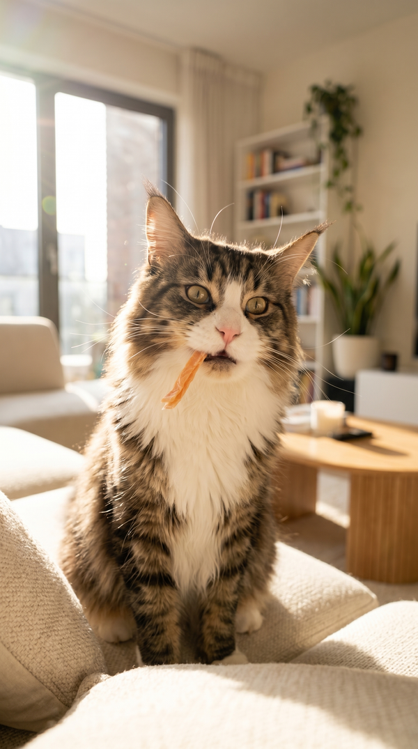 Chicken Strips for cats, great for outdoor cats