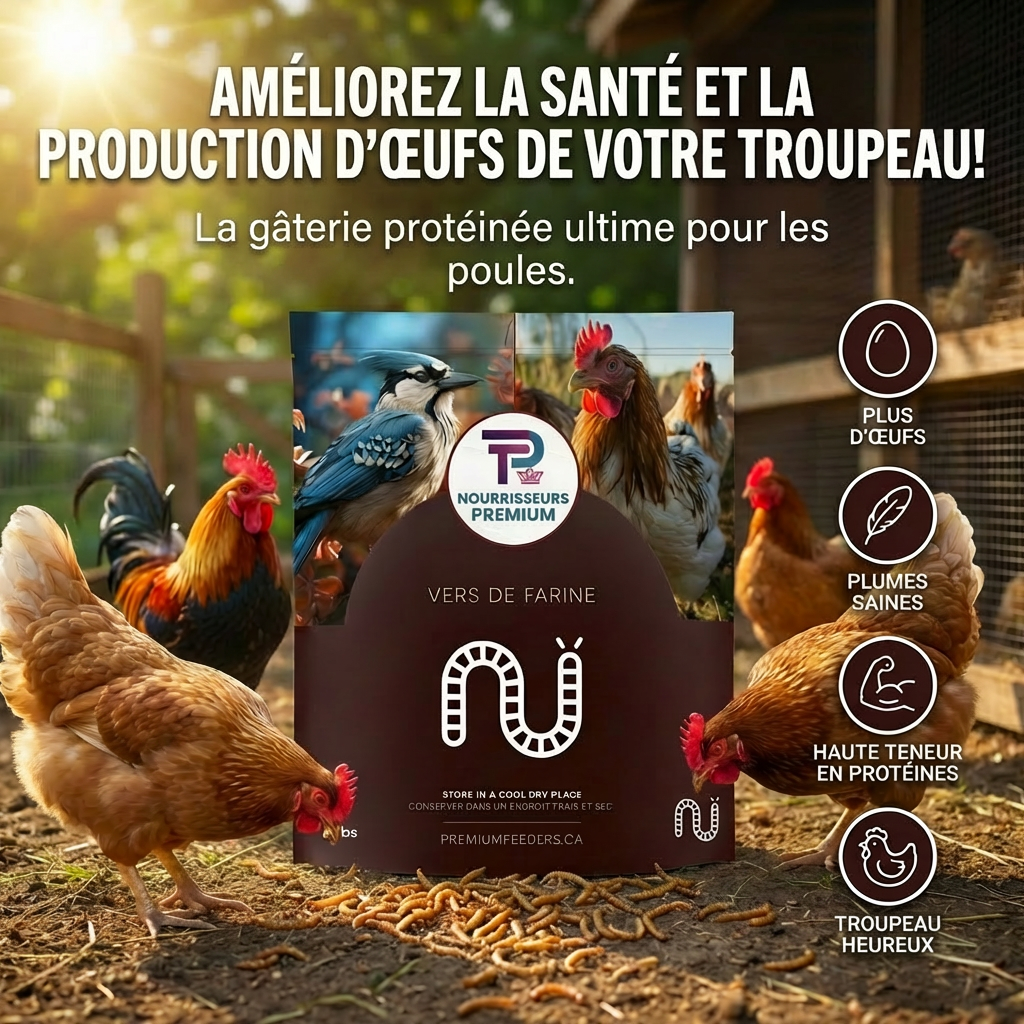 Premium Feeders vers de farine pour poules