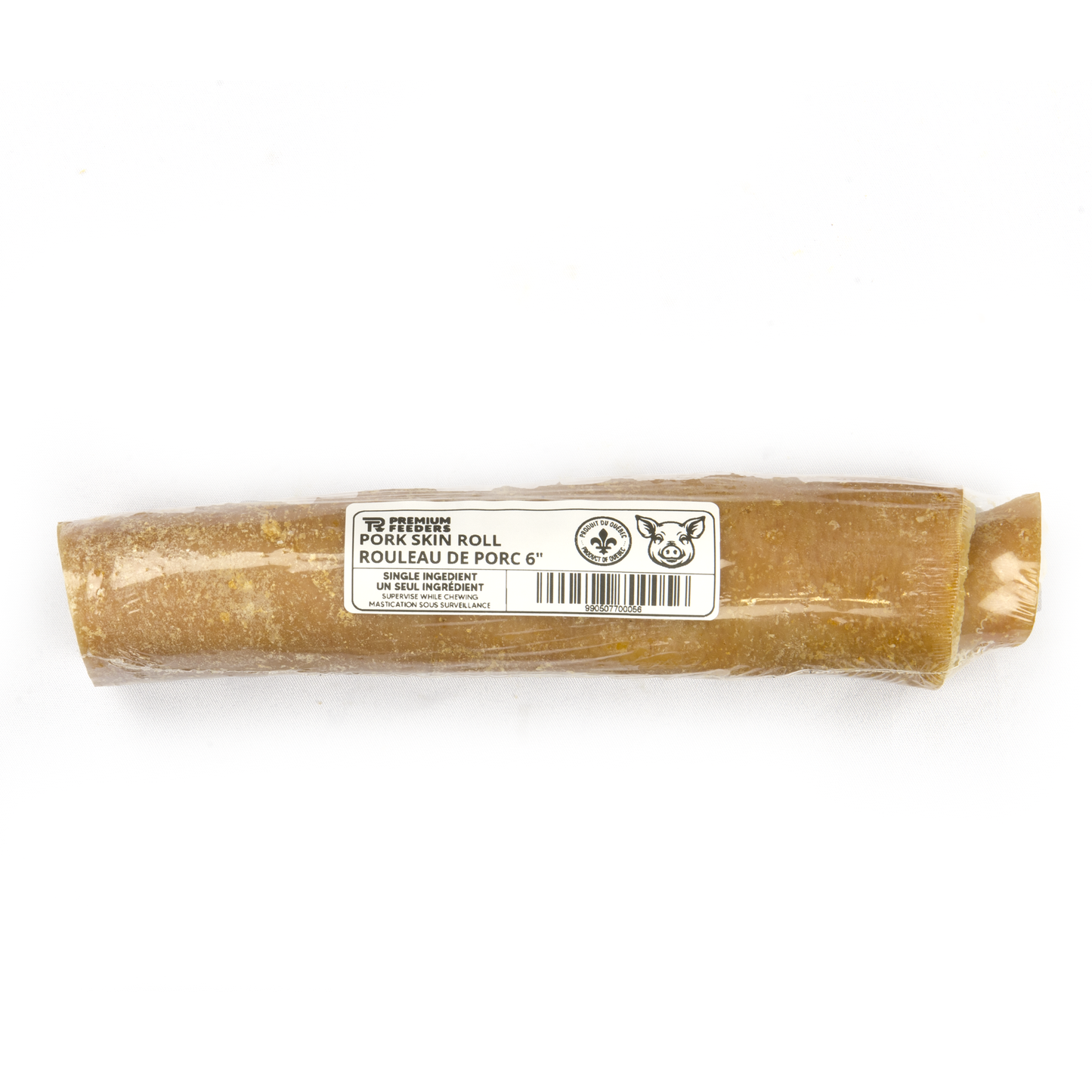Pork skin rolls 6 inch natural dog chews - rawhide alternative made in
Canada - Premium Feeders